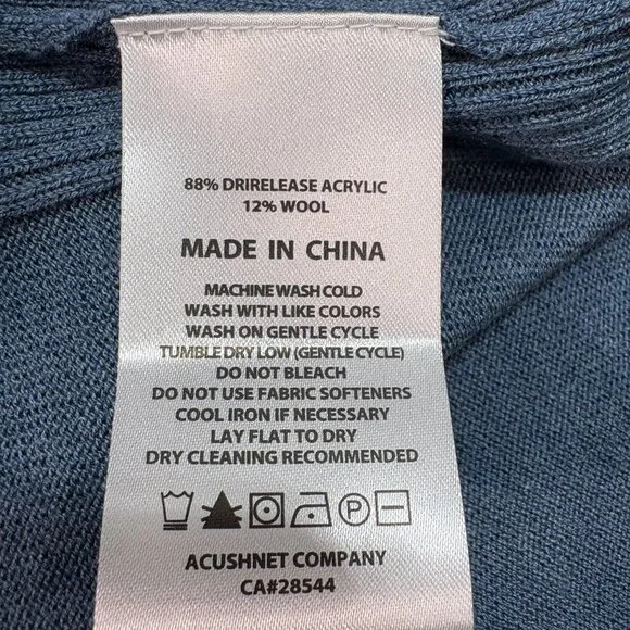 NWT FootJoy Size Large Color Heather Storm Men's ½ Zip Golf Sweater top - Picture 7 of 7